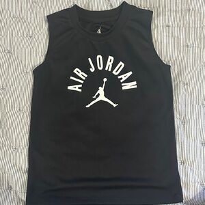 Jordan Black Tank Top with White Jumpman